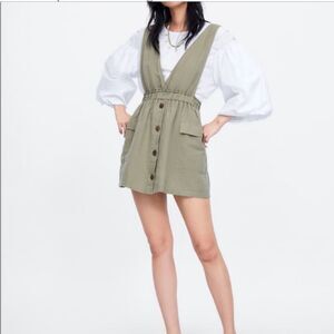 Zara pinafore dress